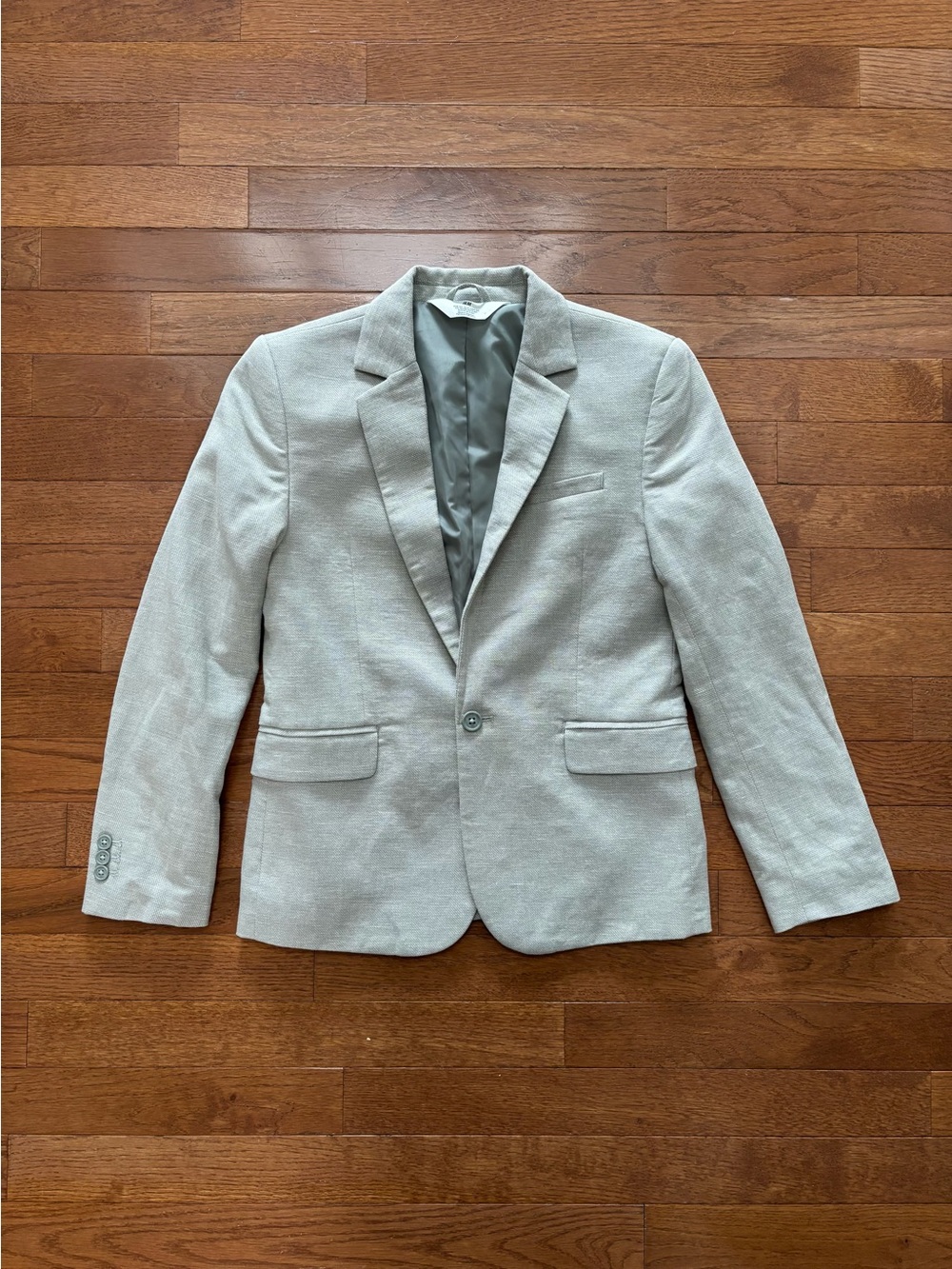 H&M Soft Sage Green Single Button Blazer